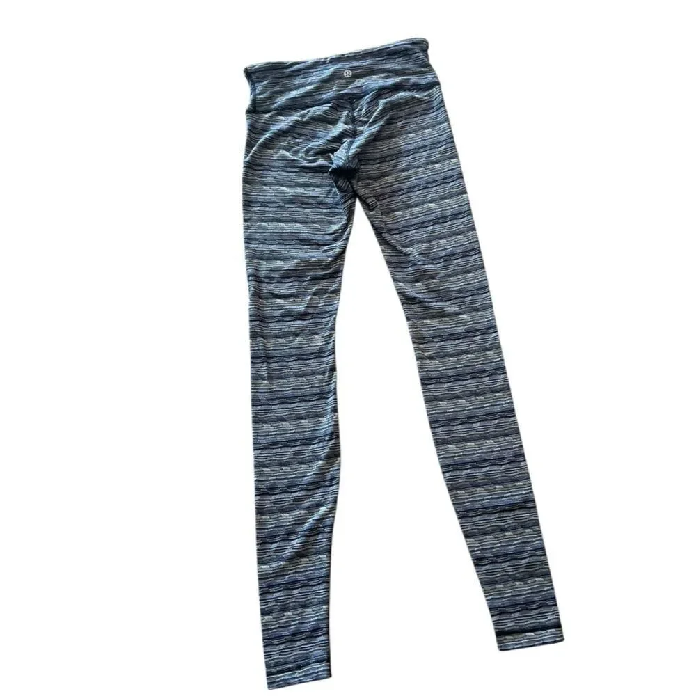 Lululemon Wunder Under Space Dye Twist Sapphire Blue Multi Size 4